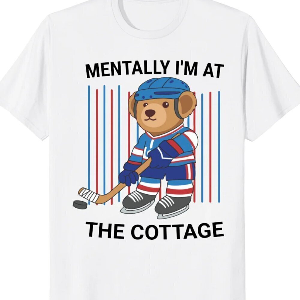 Heated Rivalry Hockey Cottage T-Shirt  Mentally At the Cottage Tee .